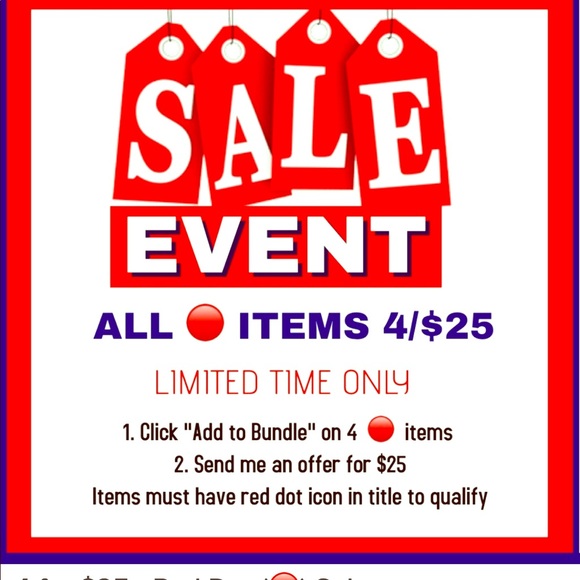 🔴SALE 🔴++ of Items Marked with Red Ball - Picture 1 of 1